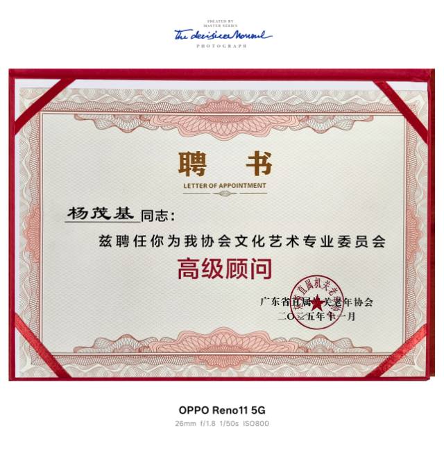 高级顾问聘书
