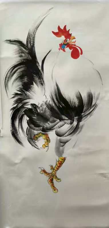 国画鸡